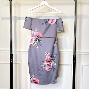 Off shoulder floral dress